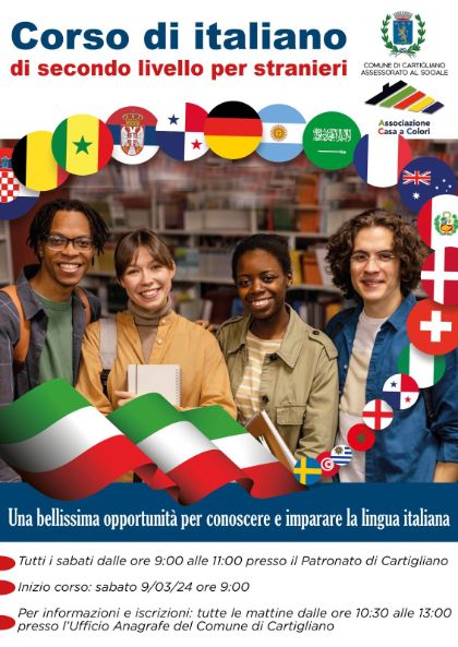 CORSO DI ITALIANO DI SECONDO LIVELLO PER STRANIERI