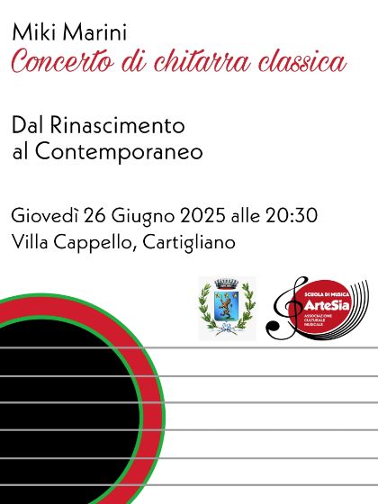 CONCERTO DI CHITARRA CLASSICA CONCERTO DI CHITARRA CLASSICA