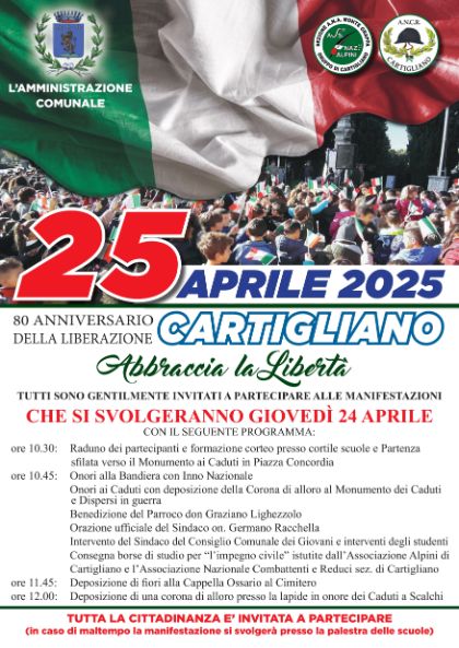 80° ANNIVERSARIO DELLA LIBERAZIONE 80° ANNIVERSARIO DELLA LIBERAZIONE