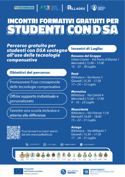 PALLADES. Percorso gratuito per ragazzi con DSA PALLADES. Percorso gratuito per ragazzi con DSA
