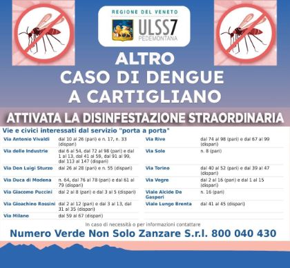 ALTRA DISINFESTAZIONE PER NUOVI CASI DENGUE