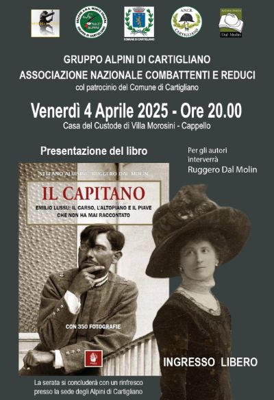 Presentazione 'Il capitano' Ruggero Dal Molin